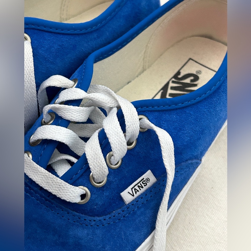 Women’s blue suede vans. Size 8.5.